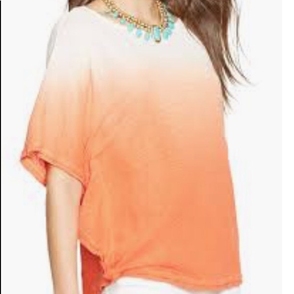 ❤️ RALPH LAUREN Ombré Linen Poncho Top